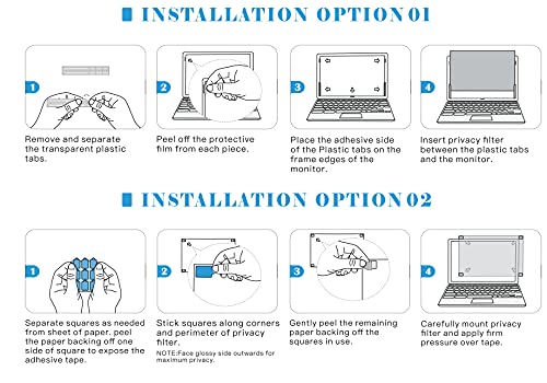 Filmext 13.3-inch privacy screen compatibility map with major brands.