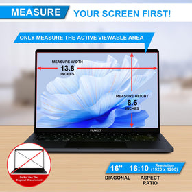 FILMEXT privacy screen adhesive installation example for laptop