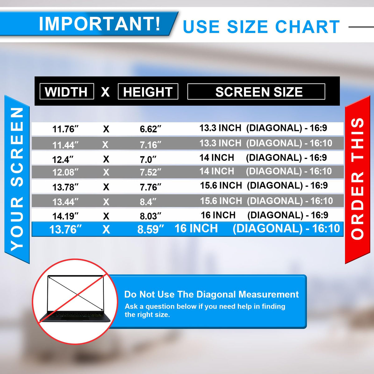 FILMEXT privacy screen slide mount option on frameless laptop
