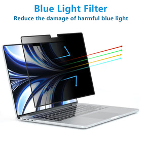 FILMEXT size and fit comparison on MacBook Air showing exact coverage and alignment
