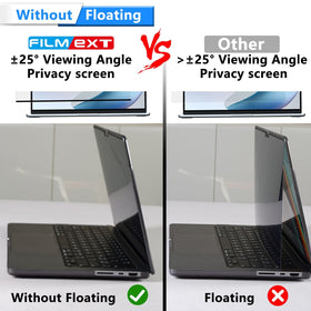 FILMEXT size comparison scale showing compatibility with 13-inch MacBooks