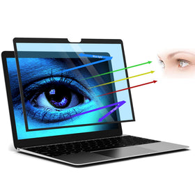 FILMEXT Surface Laptop Go 12.4-inch screen protector in action, anti-glare and blue light filtering.