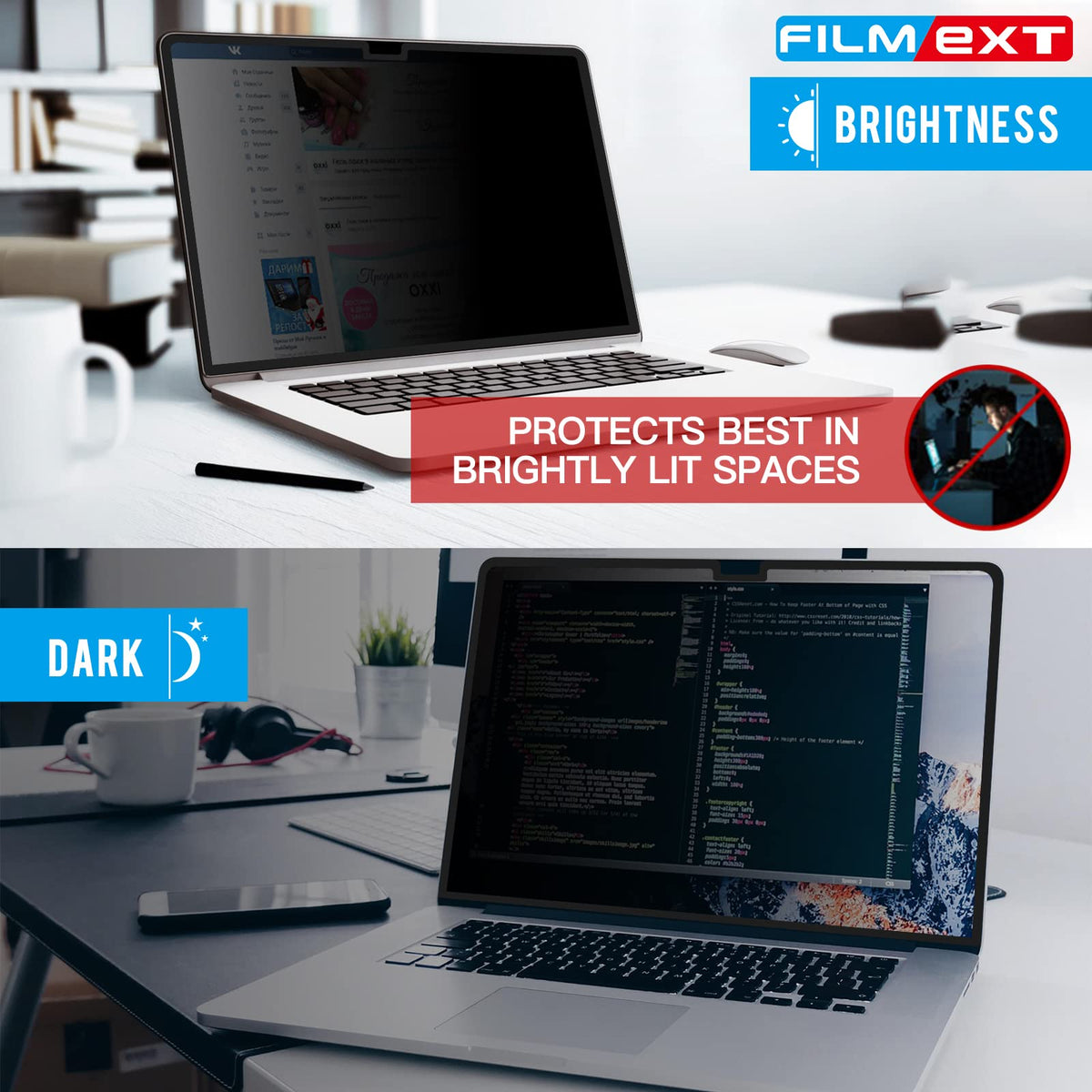 FILMEXT white backer used as storage keeping filter safe