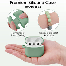 Close-up of Filoto AirPods 3 case silicone finish