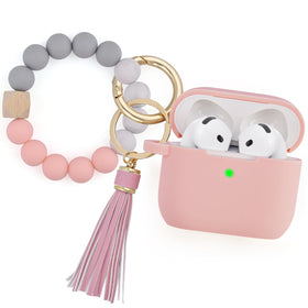 Filoto AirPods 4 Case pink bracelet worn on wrist for hands-free access