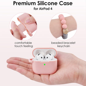 Filoto AirPods 4 Case pink LED indicator visible for quick status check