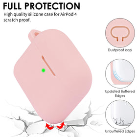 Filoto AirPods 4 Case pink silicone texture close-up shows material detail