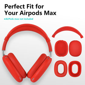 Filoto accessory pack with red branding for AirPods Max protection