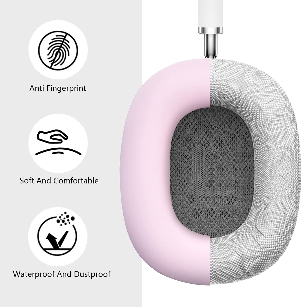 Filoto headband cover adds soft silicone protection during long listening sessions.