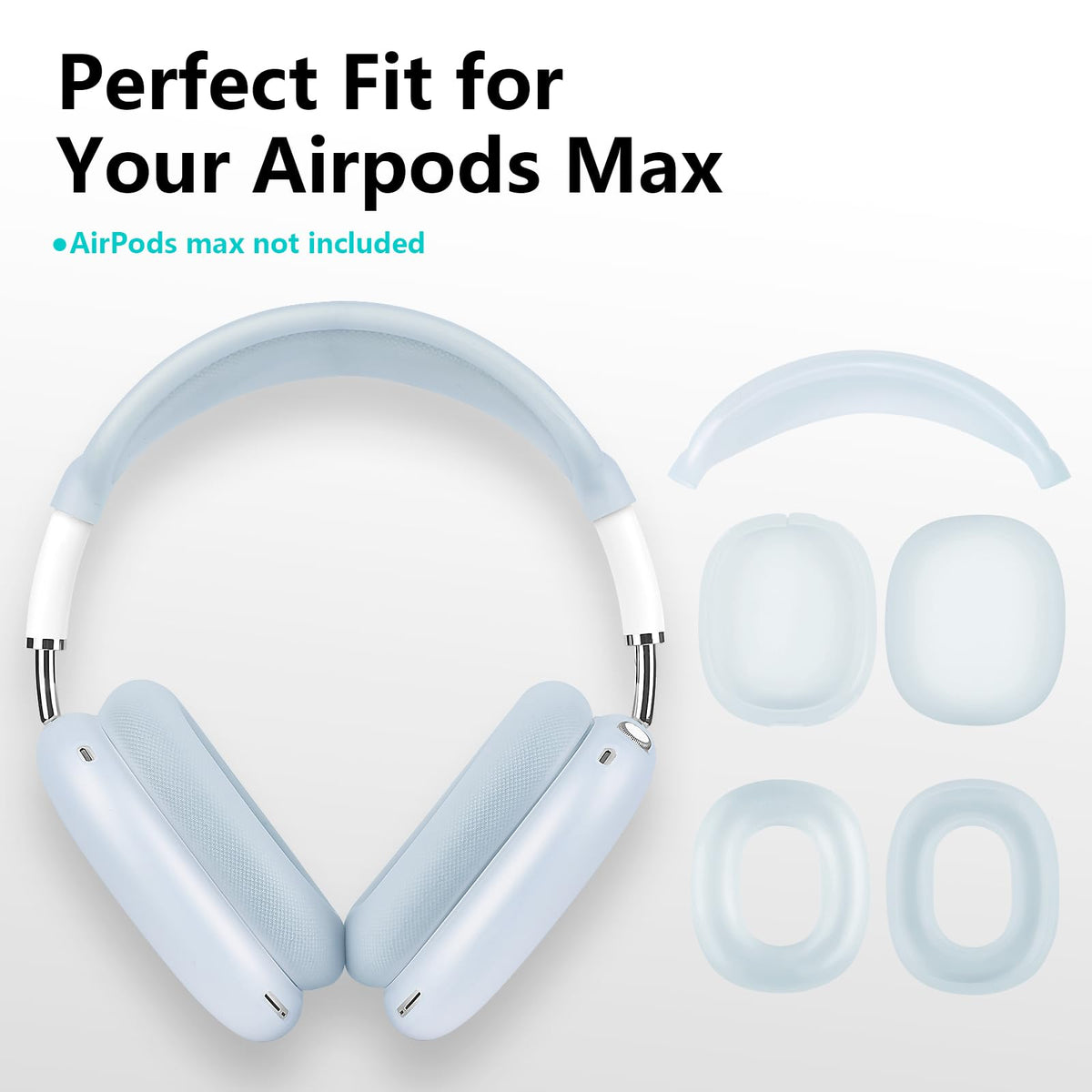 Filoto AirPods Max silicone shell resists scratches and absorbs shocks.
