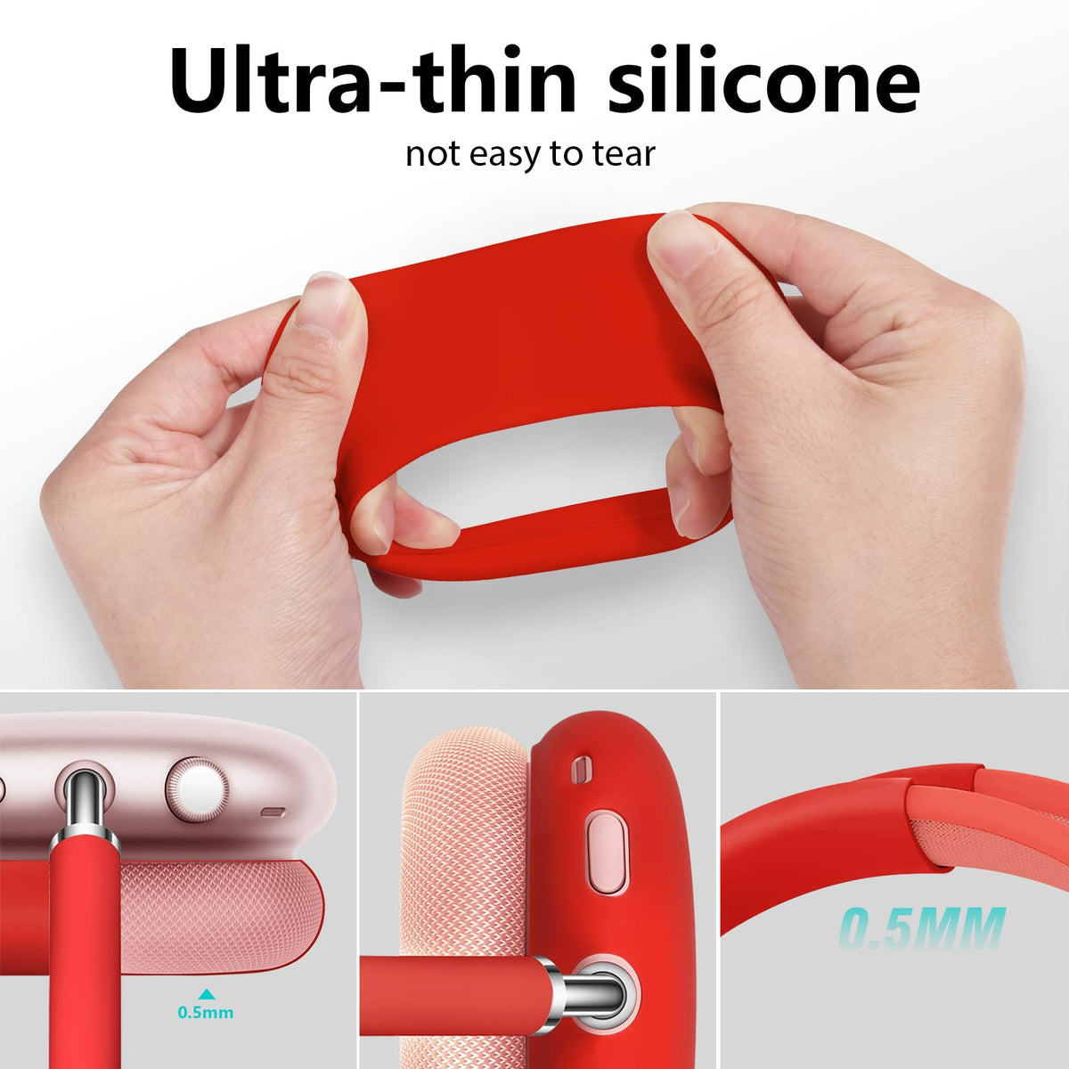 Filoto silicone closeup shows soft, durable material and precise fit