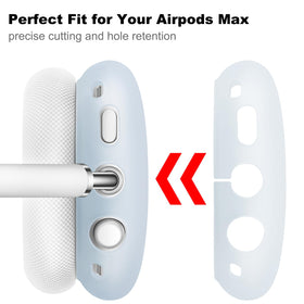 Filoto AirPods Max silicone headband cover adds cushion and grip.