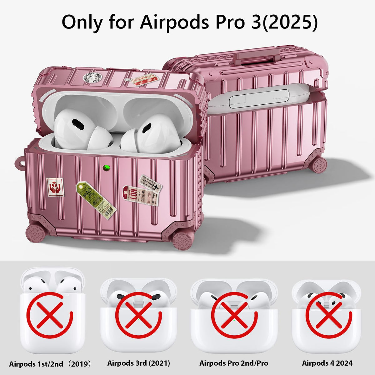 Filoto AirPods Pro 3 case featuring DIY stickers for customization.