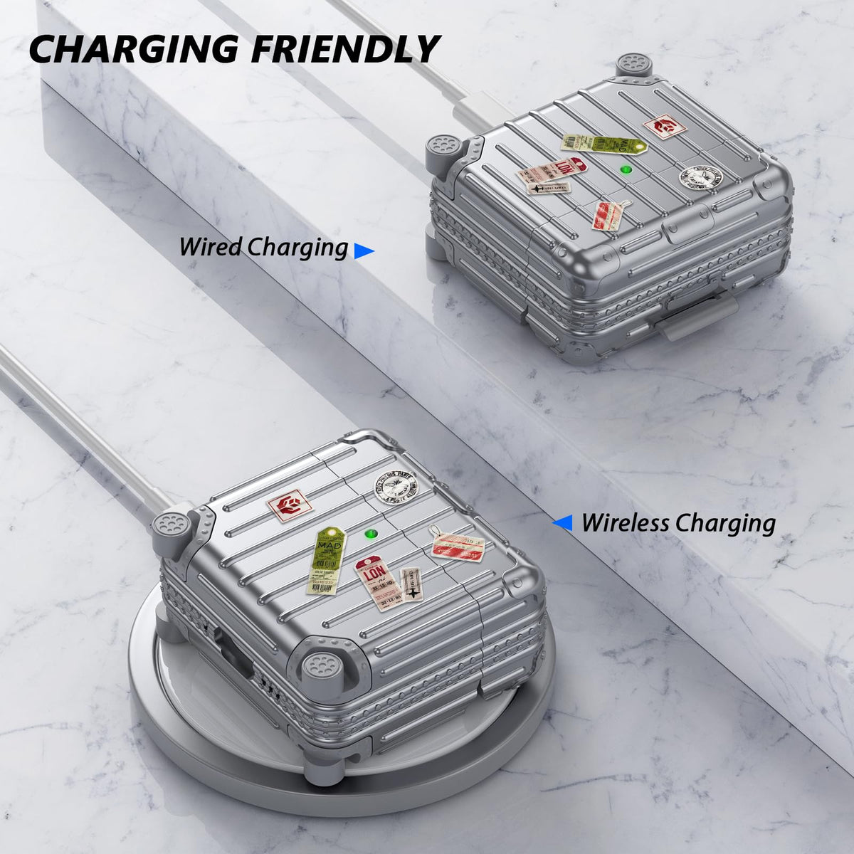 Filoto AirPods 4 case supports wireless charging without removal.