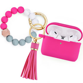 Filoto front view of fuchsia AirPods Pro 2 case showing protection and style