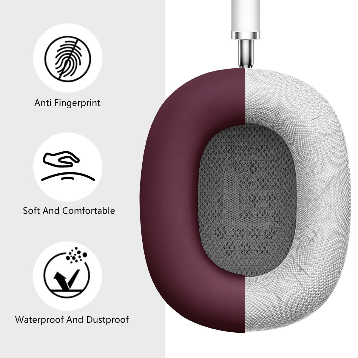 Filoto silicone headband cover adds a soft touch to AirPods Max.