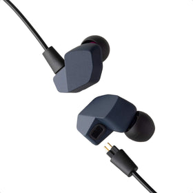 Final A4000 front view earphones showing slim, compact design for precise listening.