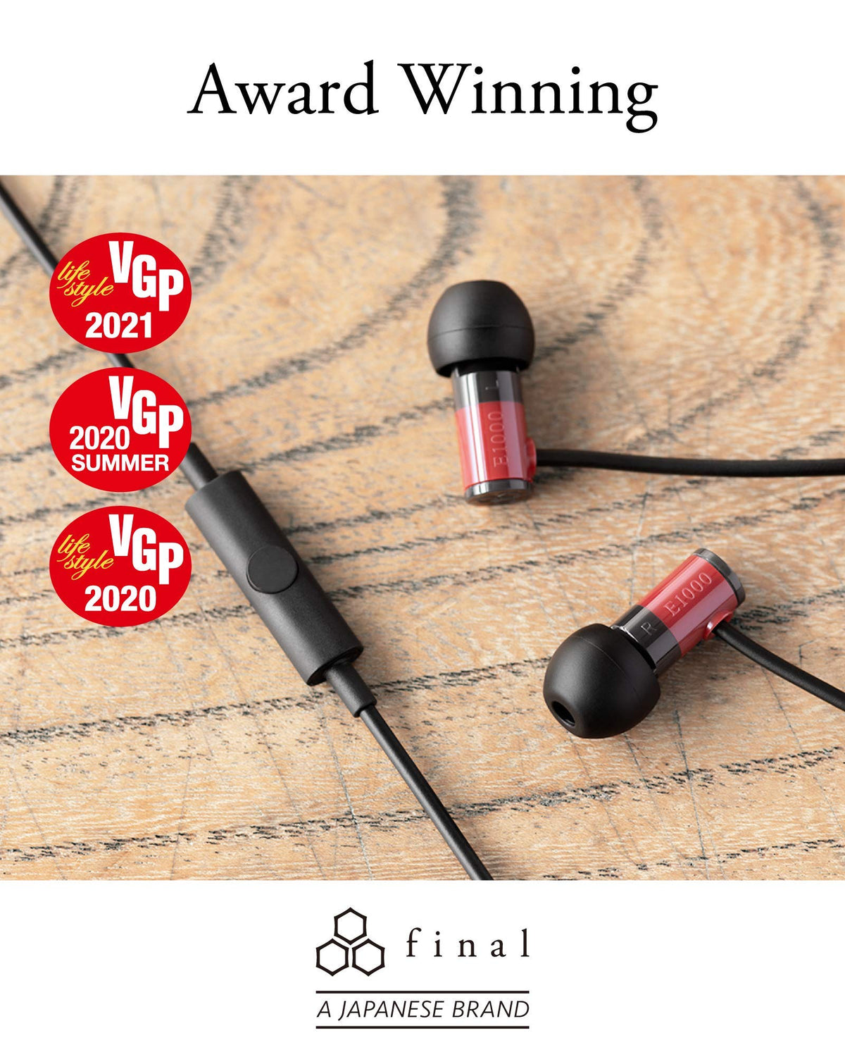 Final Audio E1000C built-in microphone enables hands-free calls and quick voice use