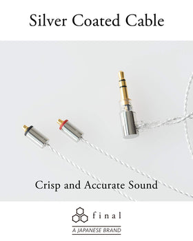 Final E5000 detachable-cable enables easy upgrades and maintenance.