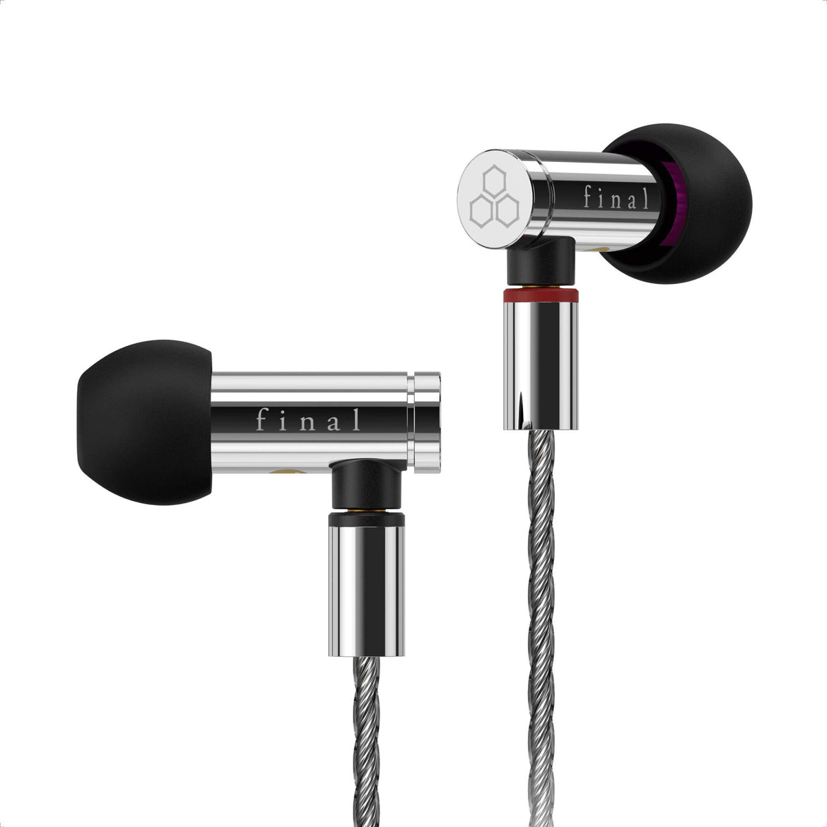 Final E5000 stainless-steel housing enhances rigidity for crisp sound.