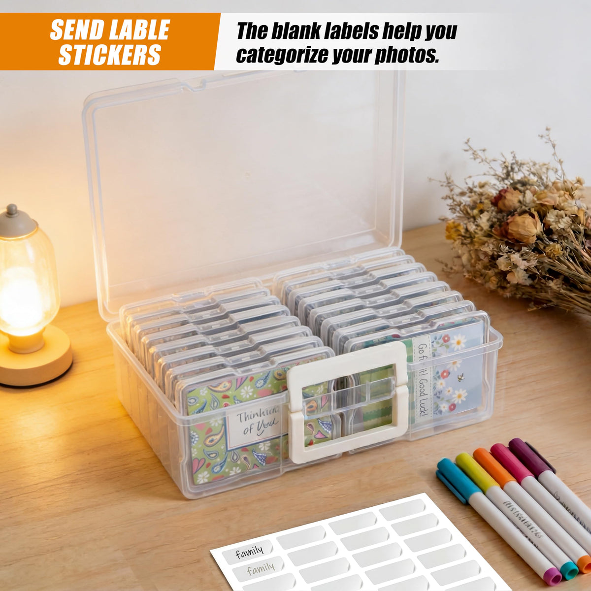 Find Scrapblooms gift-ready photo storage box for birthdays and celebrations.