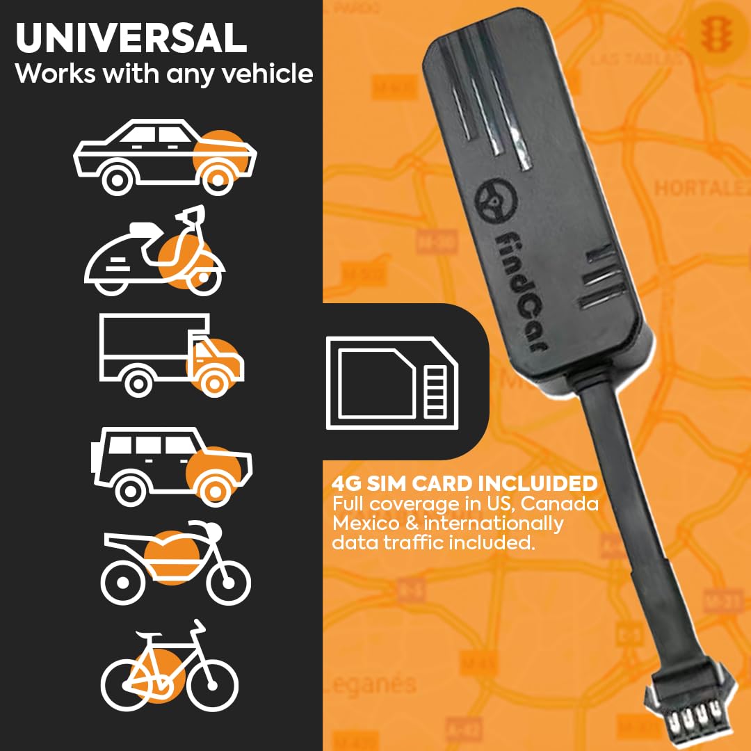 FindCar direct battery connection enables continuous tracking