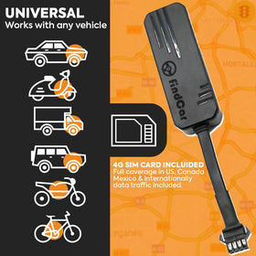 FindCar direct battery connection enables continuous tracking