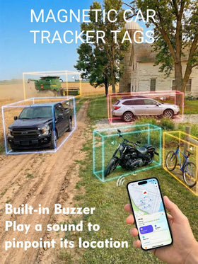 Findcard mounted under car showing covert placement and ease of attachment