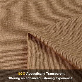 FINDUFA close-up braided weave highlighting acoustic transparency benefit