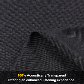 FINDUFA close-up of open braided weave showing acoustic transparency benefit