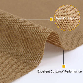 FINDUFA next to a ruler for scale showing sheet size and generous dimensions benefit