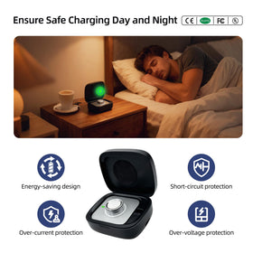 finlusri compact travel case close-up emphasizes the 1000mAh capacity