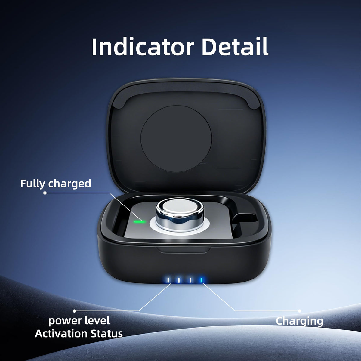 finlusri led indicator lights on the case indicate charging status clearly