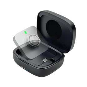 finlusri wireless power case front view showing compact travel-friendly design for on-the-go charging