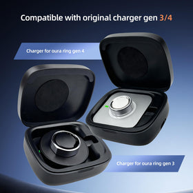 finlusri wireless power case interior with Oura Ring Gen4 ready for wireless use