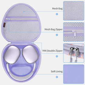 FINTIE AirPods Max case rugged EVA shell guards against drops