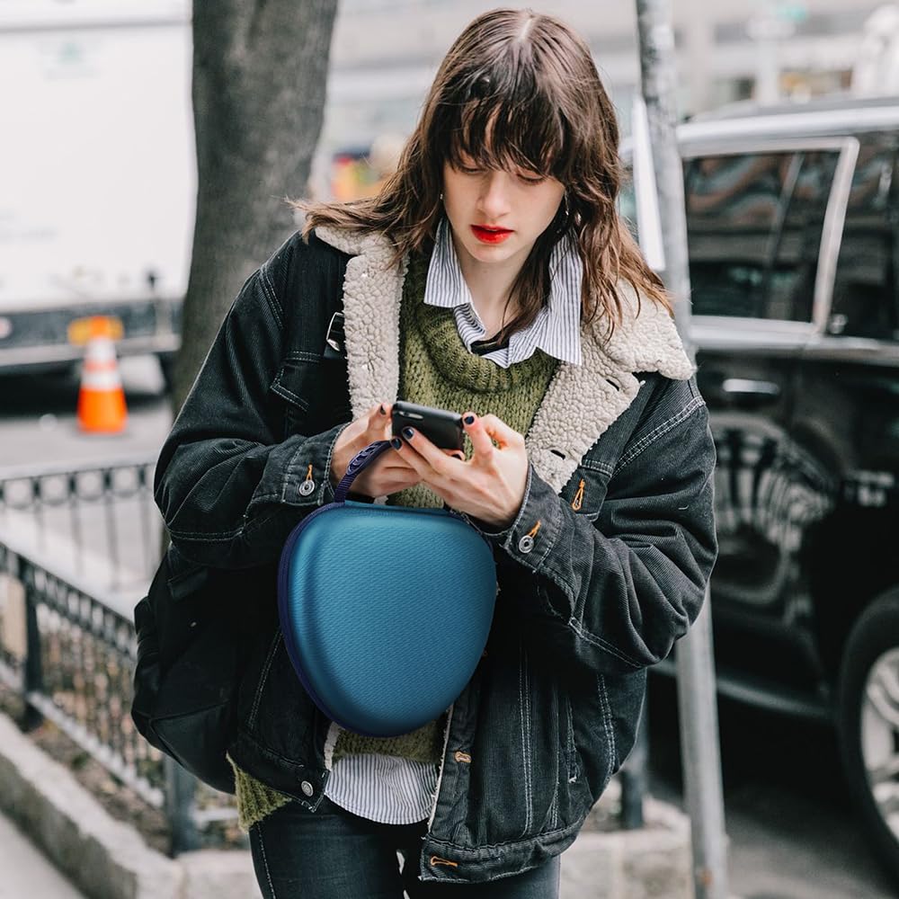 FINTIE AirPods Max case in Navy Blue matches gear and protects investments.