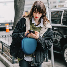 FINTIE AirPods Max case in Navy Blue matches gear and protects investments.