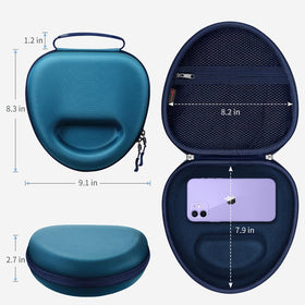 FINTIE AirPods Max case is lightweight and travel-friendly with a reinforced carry handle.