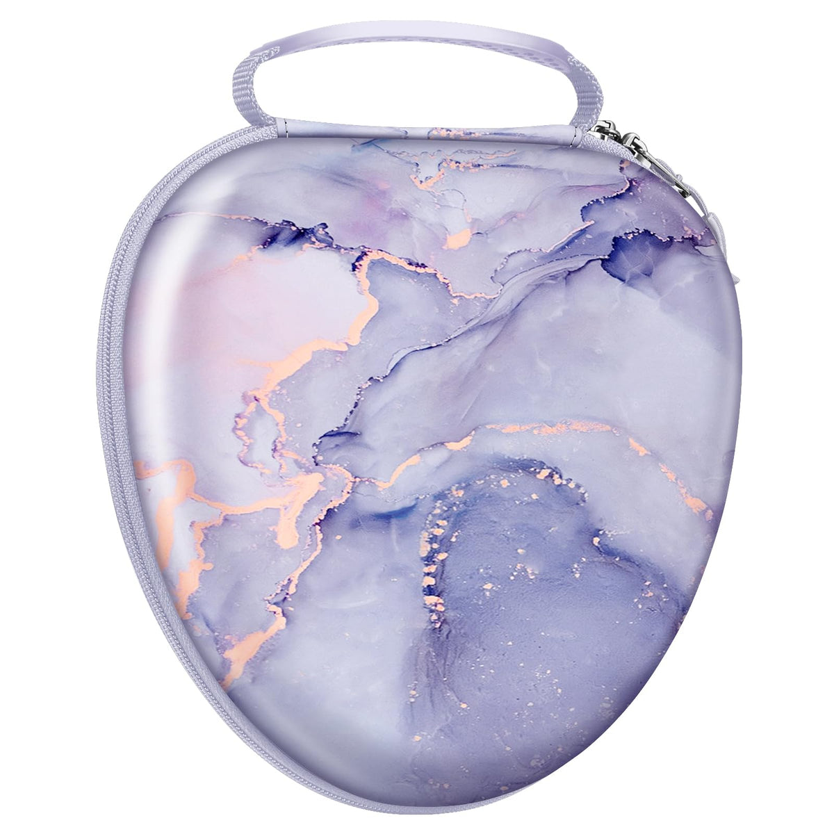 FINTIE AirPods Max hard case in lilac marble with precise fit and protection