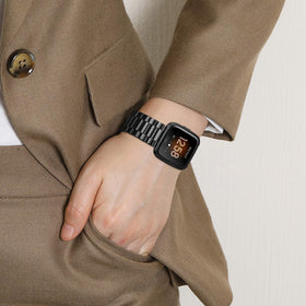 FINTIE closeup of brushed stainless steel finish highlighting smooth texture