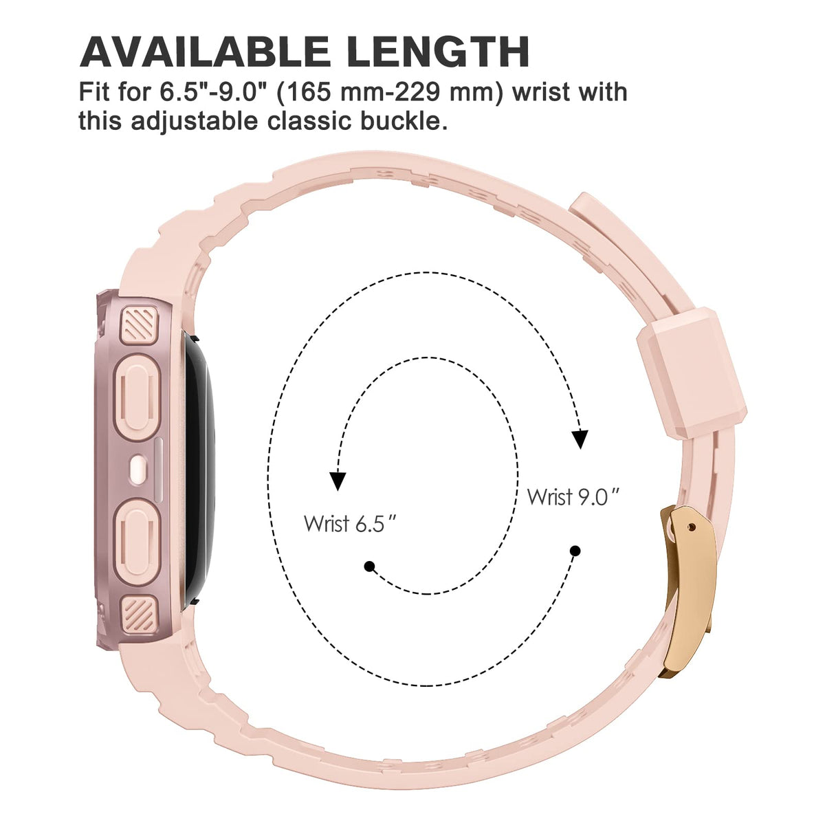 FINTIE Sense pink sand case with rugged bumper for daily wear.