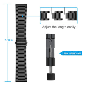 FINTIE side profile of black band showing slim profile and comfort