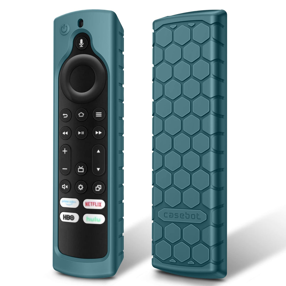 FINTIE silicone case for Fire TV Remote with anti-slip honeycomb grip for secure use