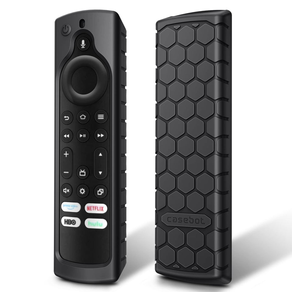 FINTIE silicone case for 6.2-inch Fire TV remote provides anti-slip grip.