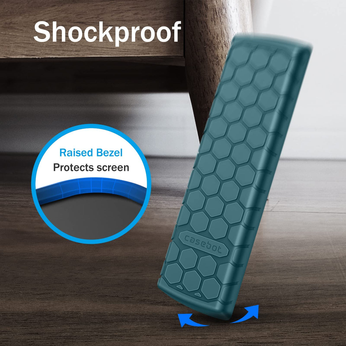 FINTIE easy-insert pocket lets you secure the remote quickly