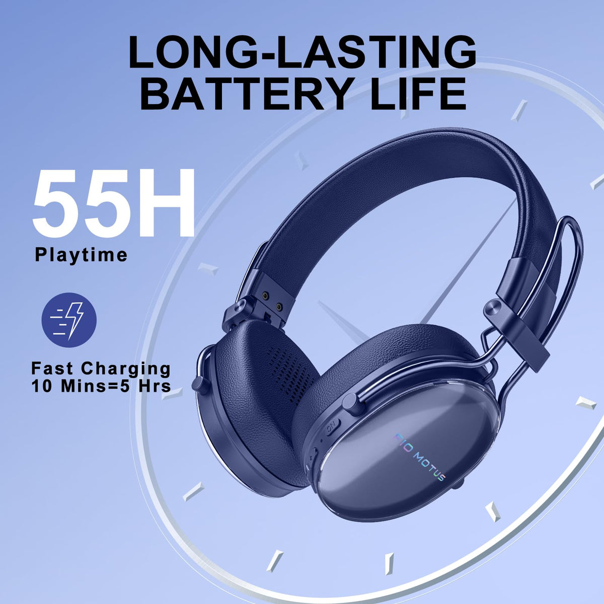 FIO MOTUS FM30 worn on ear demonstrating lightweight fit benefit all-day wear