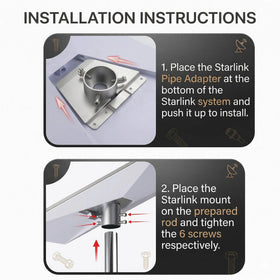Fiocko Starlink Gen3 sturdy pole mount ready for outdoor use.