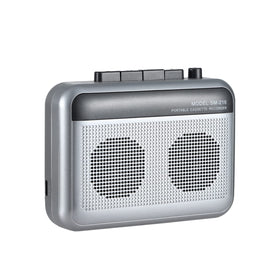 FIOLEES cassette player with Bluetooth for wireless listening on headphones.
