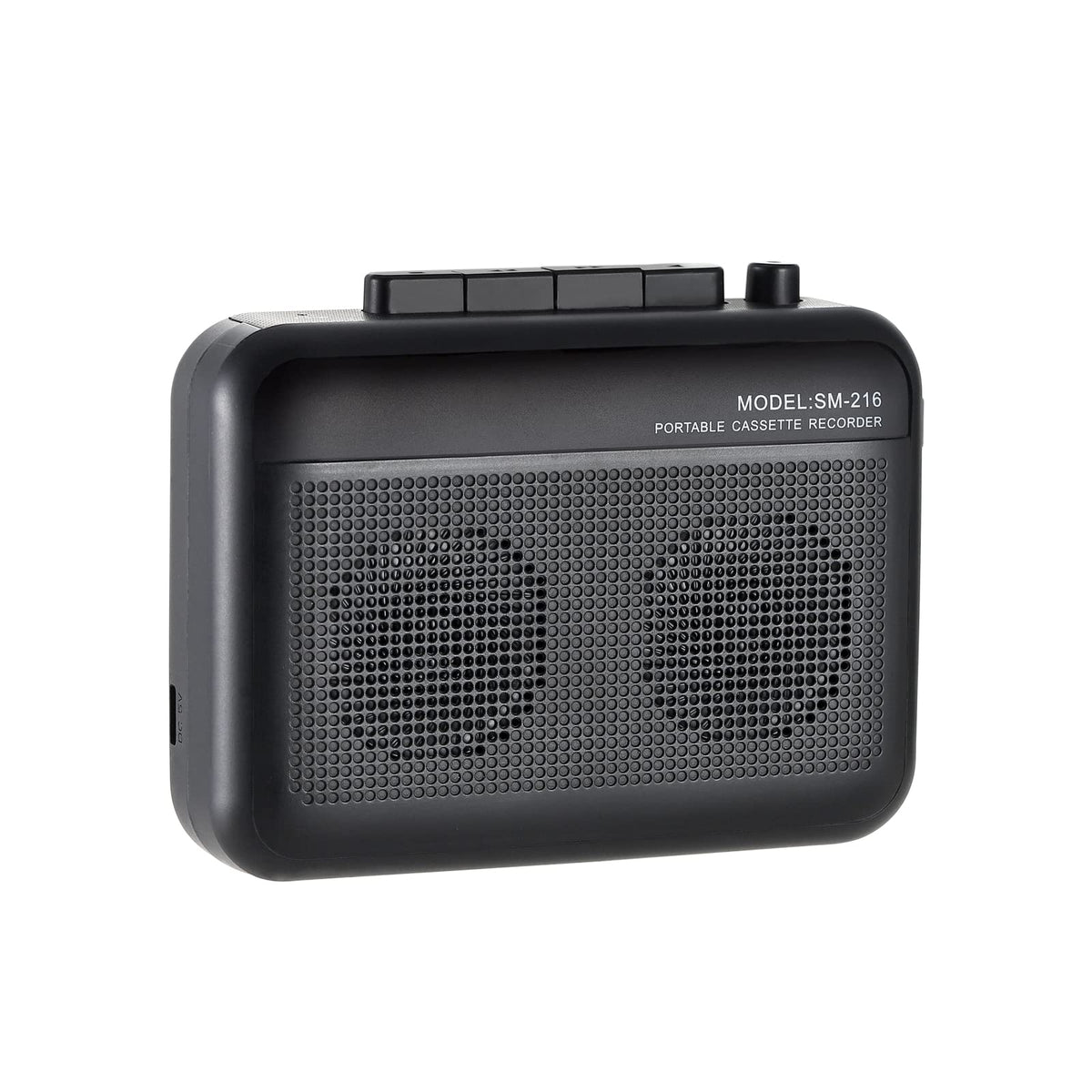 FIOLEES front view showing cassette door and built-in speakers for easy playback